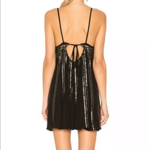 Free People Embellished Mini Dress Large - Picture 2 of 6